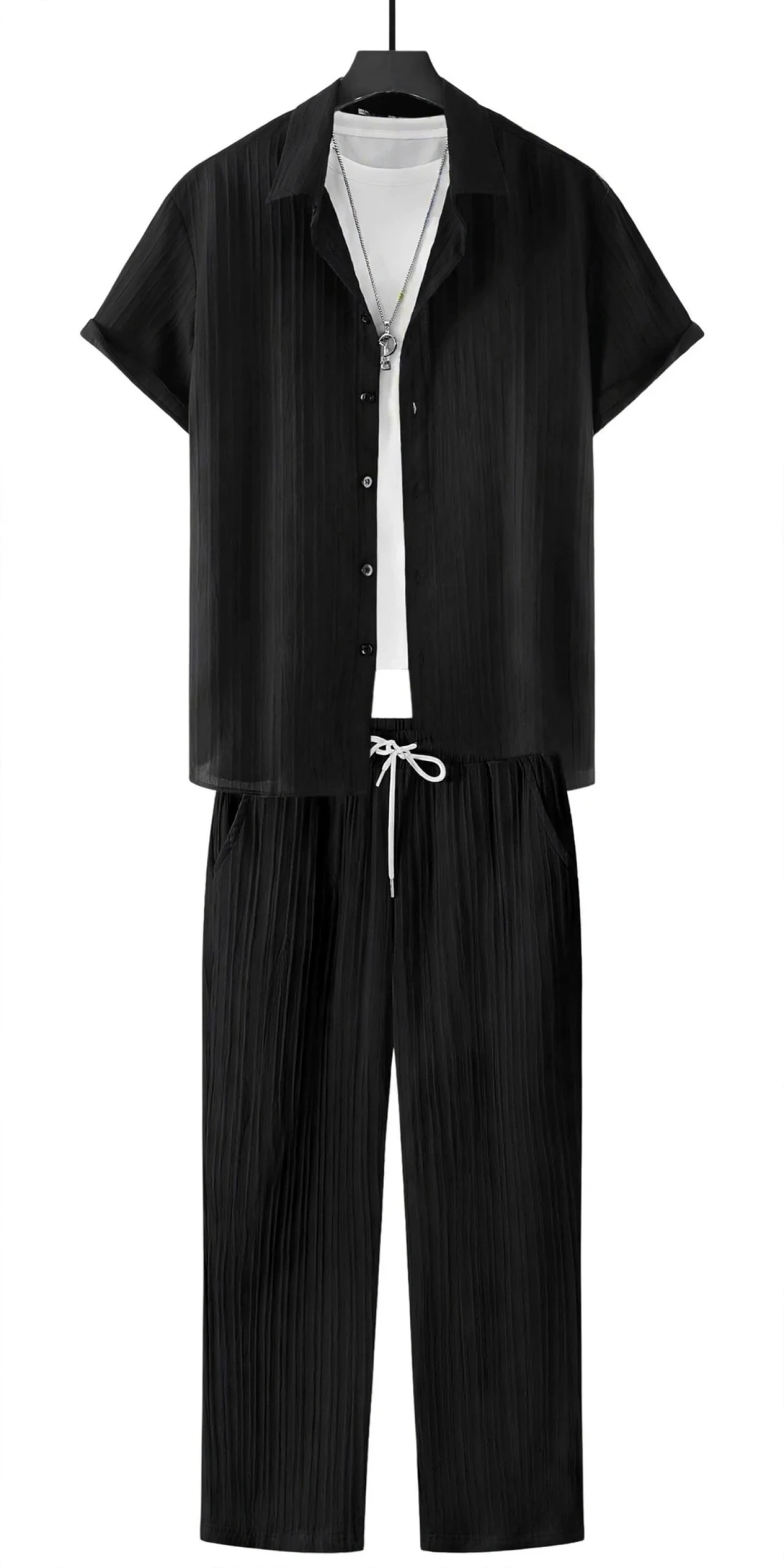 Heren zomerset zwart | shirt + broek | NIEUW 